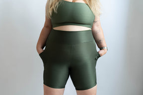 Short Biker Verde Militar